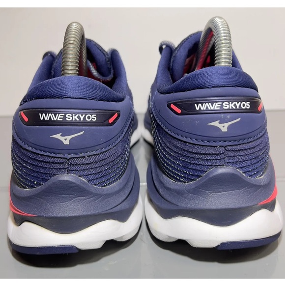 Mizuno Wave Sky 5 Womens Size 8M Running Shoes Peacoat/Red 411329.PCPC Worn 1X! - Picture 6 of 16